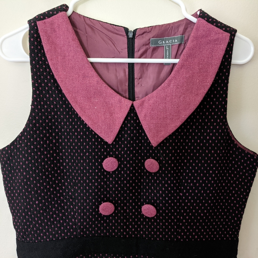 Winter dress mod style-Modcloth L